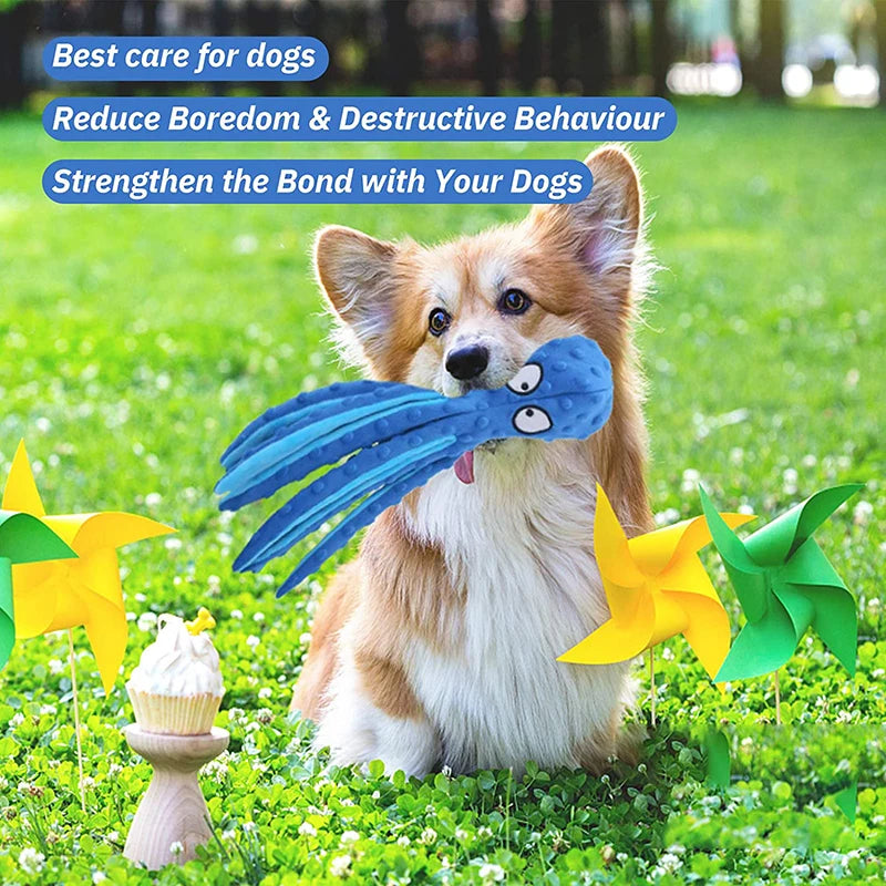 Octopus Skin Shell Bite Resistant Plush Dog Toy