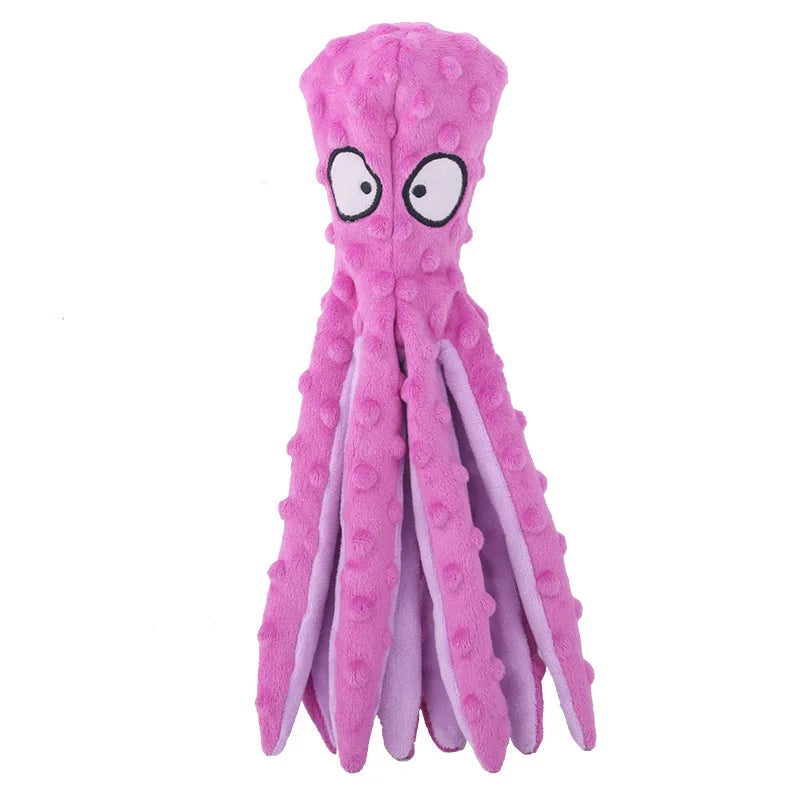 Octopus Skin Shell Bite Resistant Plush Dog Toy
