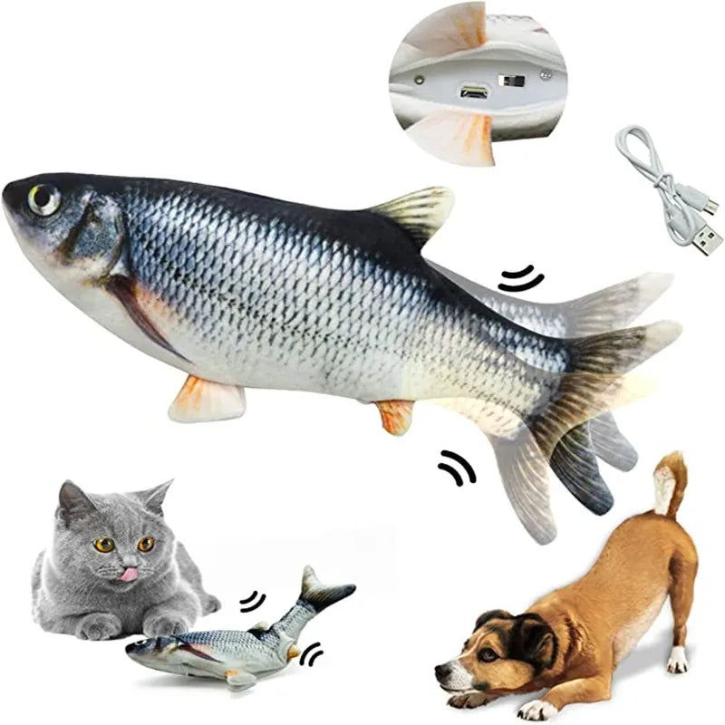 Interactive Floppy Fish Chewy Cat Toy