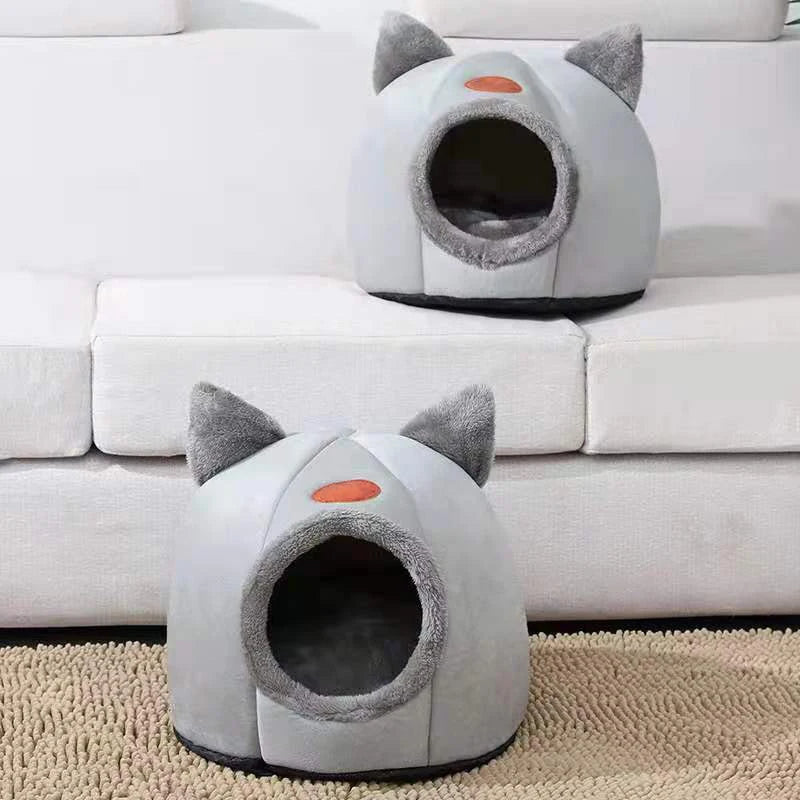 Cozy Cat Bed Mat Basket