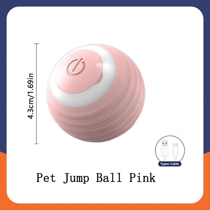 Smart Pet Toy Ball Electric Interactive Game Automatic Jumping Rechargeable Moving Ball