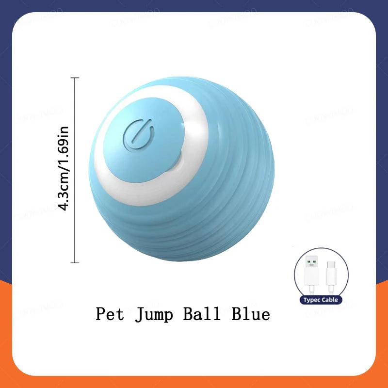 Smart Pet Toy Ball Electric Interactive Game Automatic Jumping Rechargeable Moving Ball