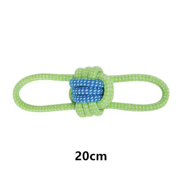 Cotton Rope & Ball Dog Toy