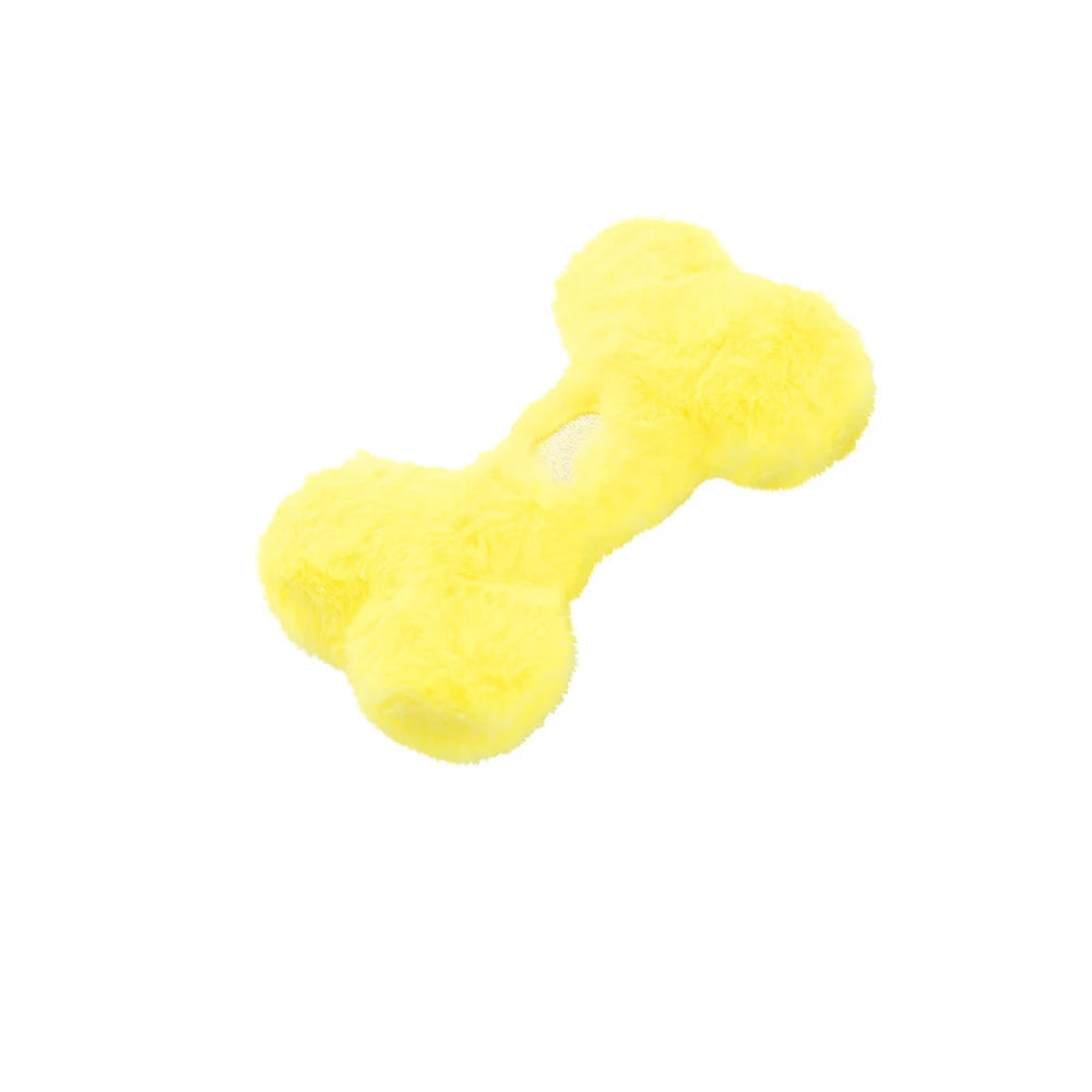 Interactive Plushy Heart & Bone Shaped Dog Toy