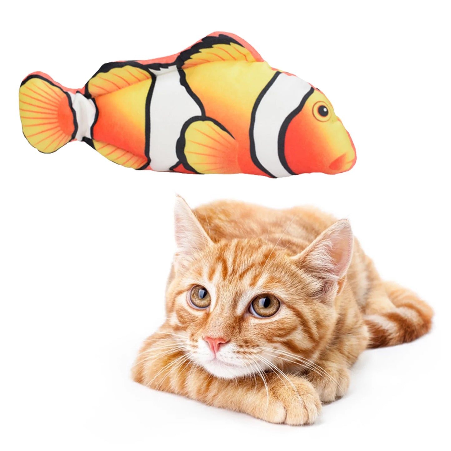 Interactive Floppy Fish Chewy Cat Toy
