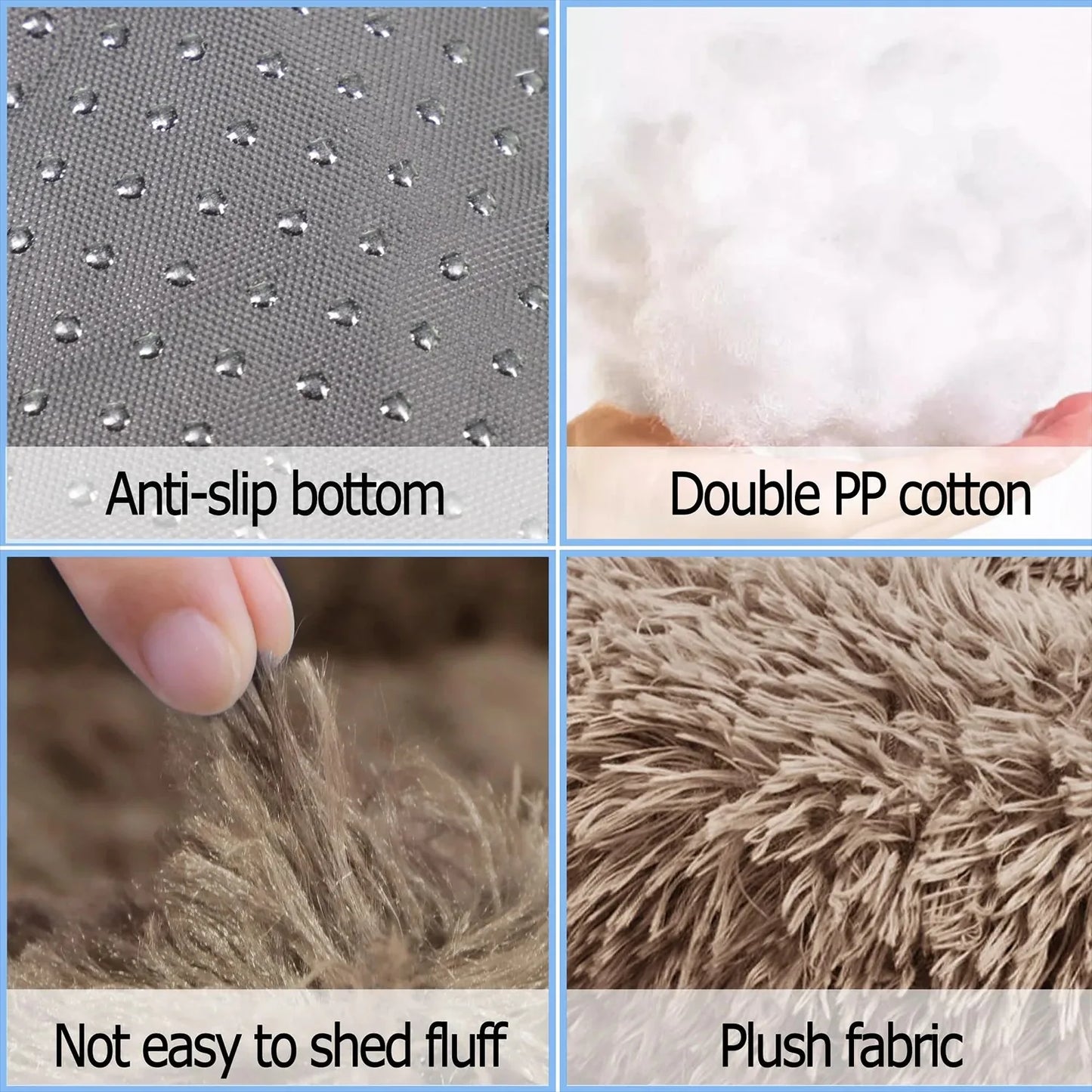 Round Warm Dog Bed Washable
