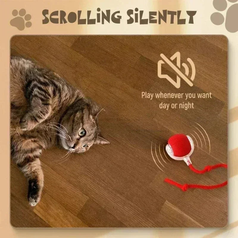 Interactive Automatic Rolling Cat Toy Ball