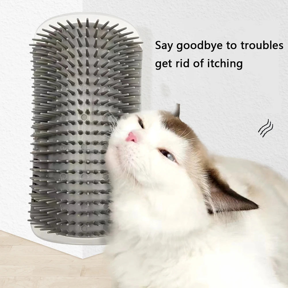 Cat Corner Wall Attachment Groomer & Scratcher