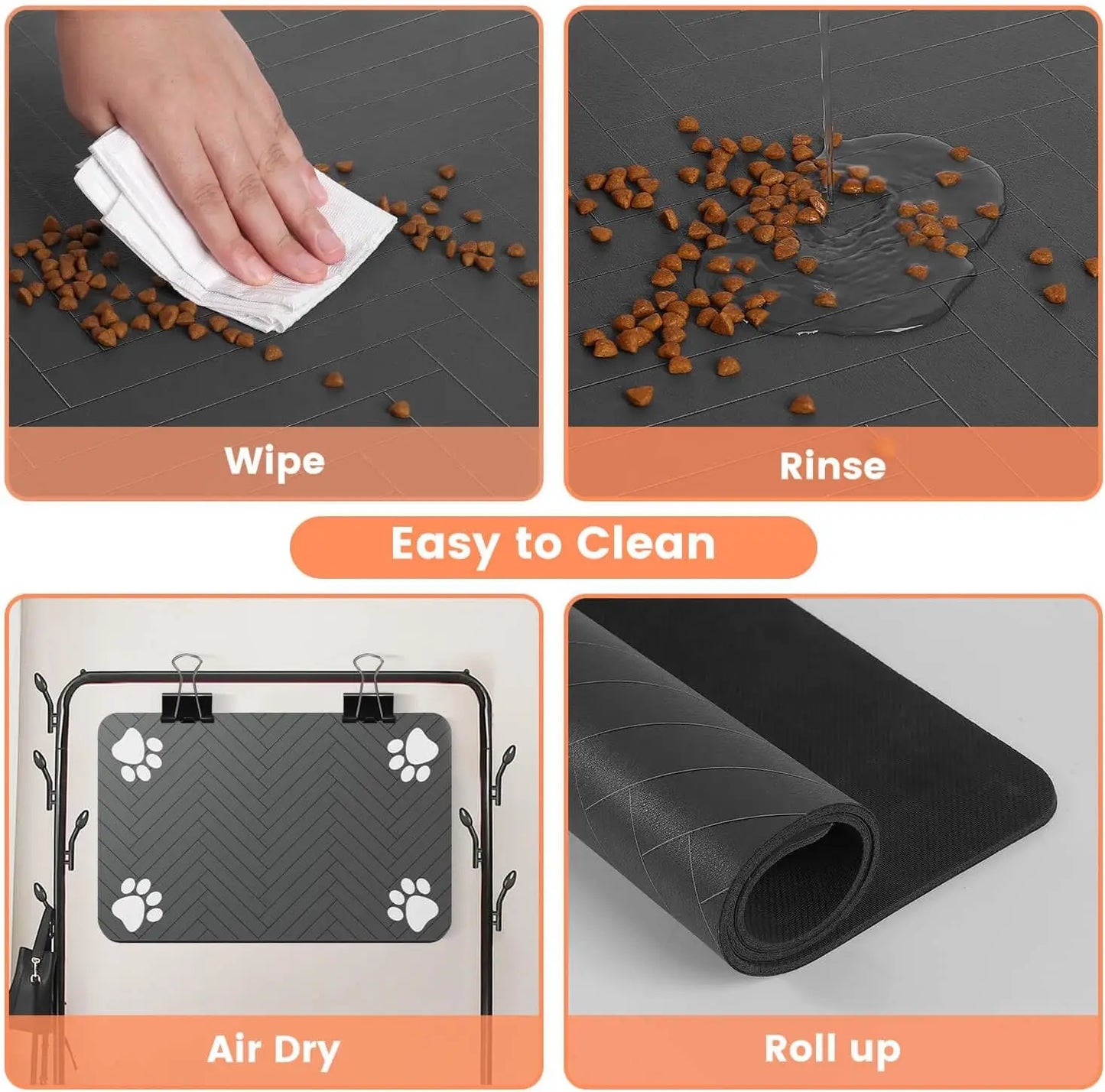 Waterproof Rubber Absorbent Pet Feeding Mat