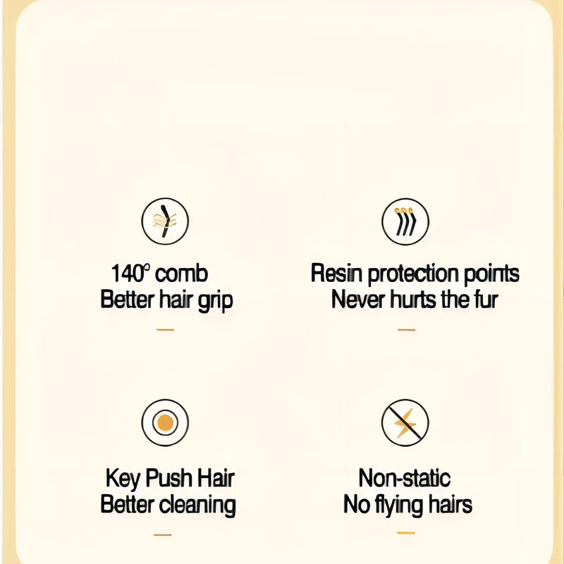Massaging Cat Hair Removal Brush
