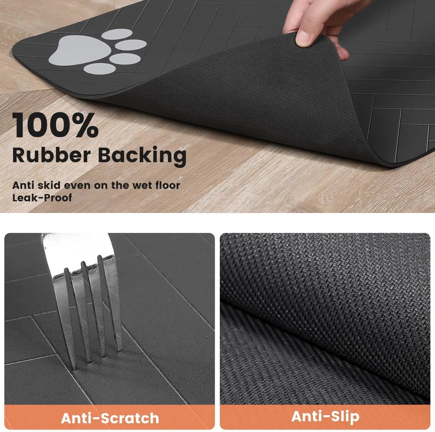 Waterproof Rubber Absorbent Pet Feeding Mat