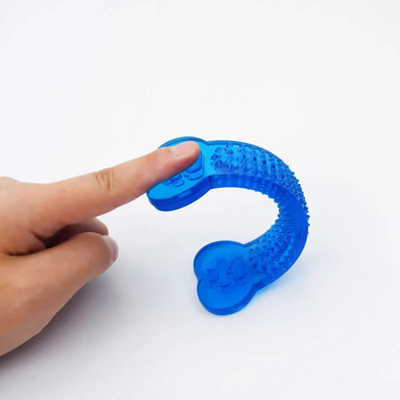 Rubber Dog Chew Toy Dental Toothbrush