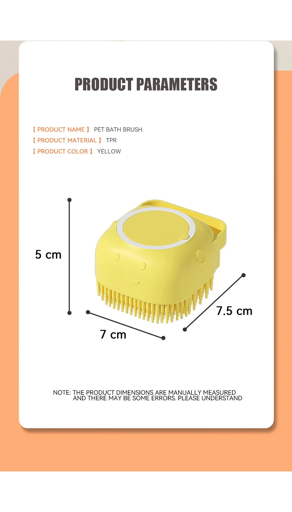 Soapy Handheld Dog & Cat Groomer & Washer