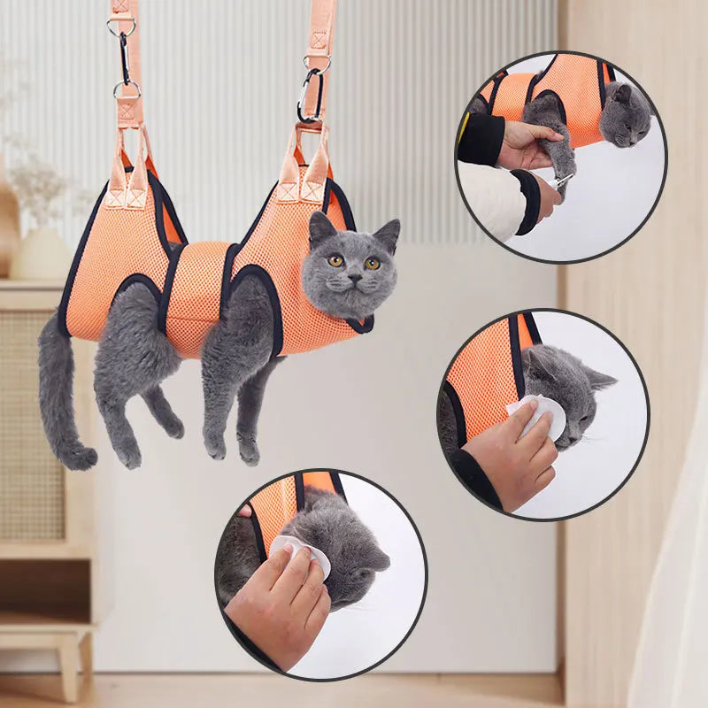 Anti Scratch Cat Grooming Hammock