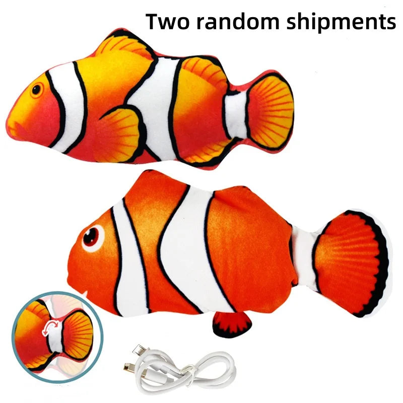 Interactive Floppy Fish Chewy Cat Toy