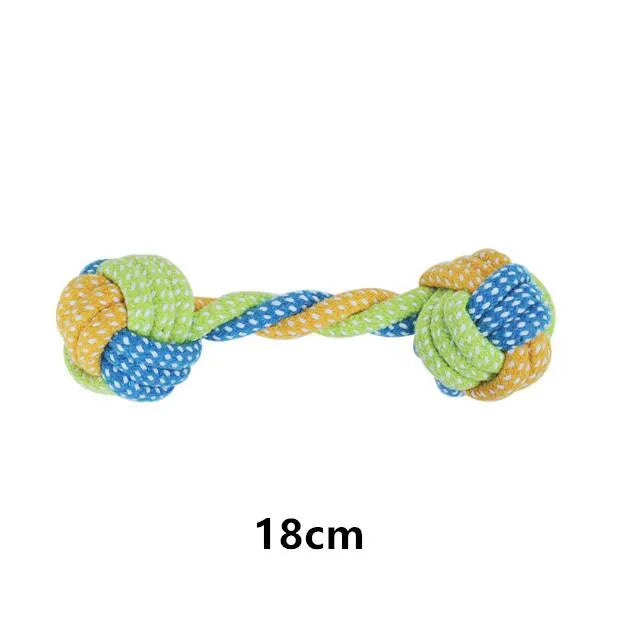 Cotton Rope & Ball Dog Toy