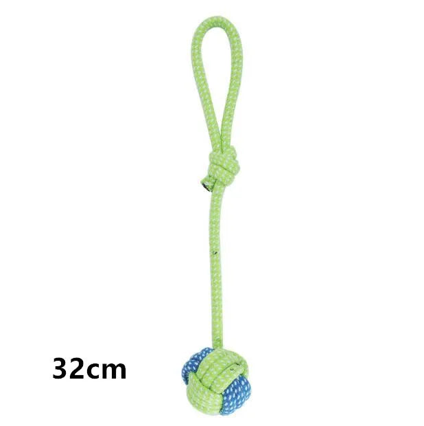 Cotton Rope & Ball Dog Toy