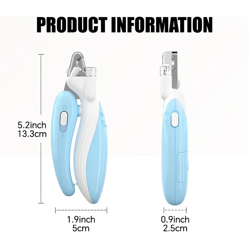 LED Cat & Dog Nail Professional Nail Clipper