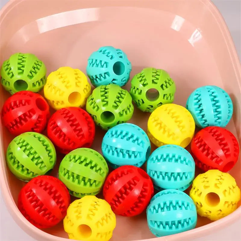 Interactive Dog Food Ball Pet Toy Chewing & Teeth Cleaning