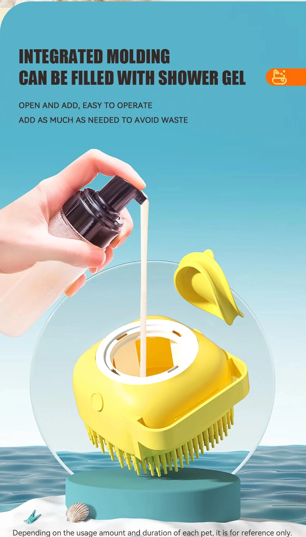 Soapy Handheld Dog & Cat Groomer & Washer