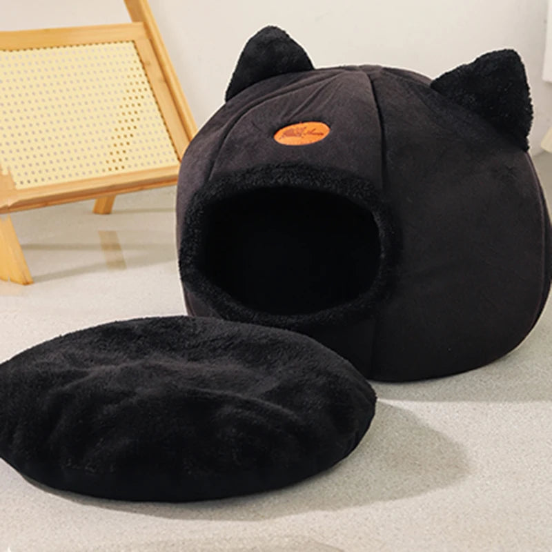 Cozy Cat Bed Mat Basket