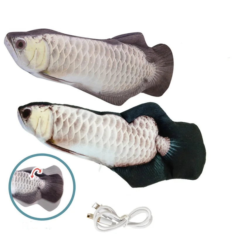 Interactive Floppy Fish Chewy Cat Toy