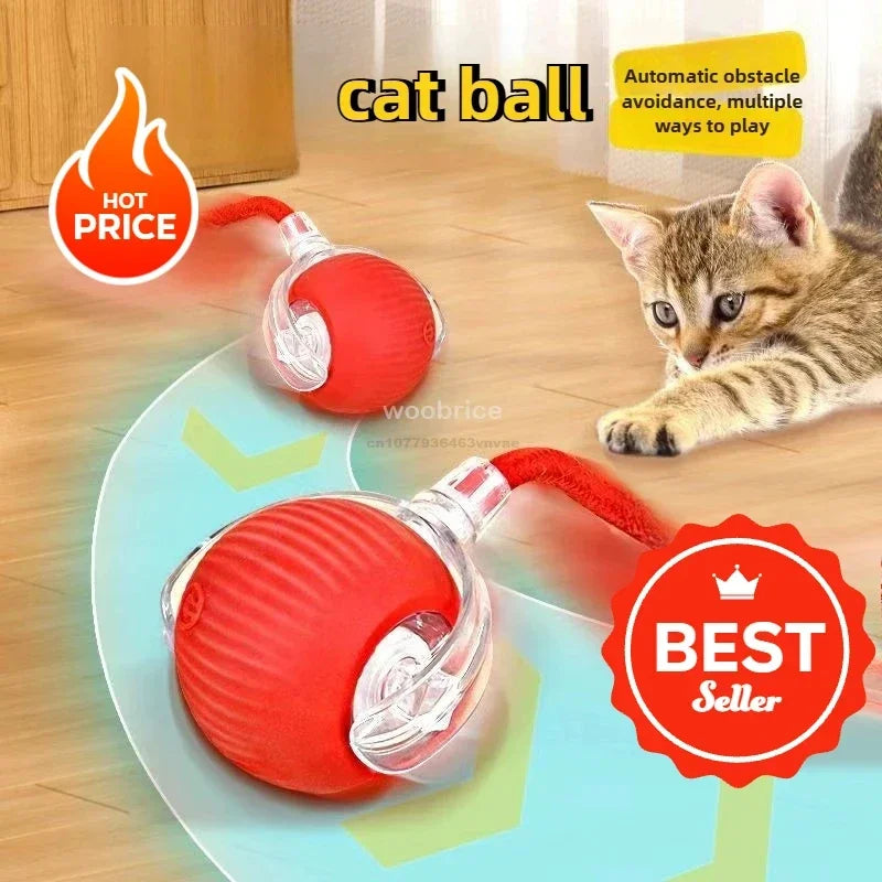 Interactive Automatic Rolling Cat Toy Ball