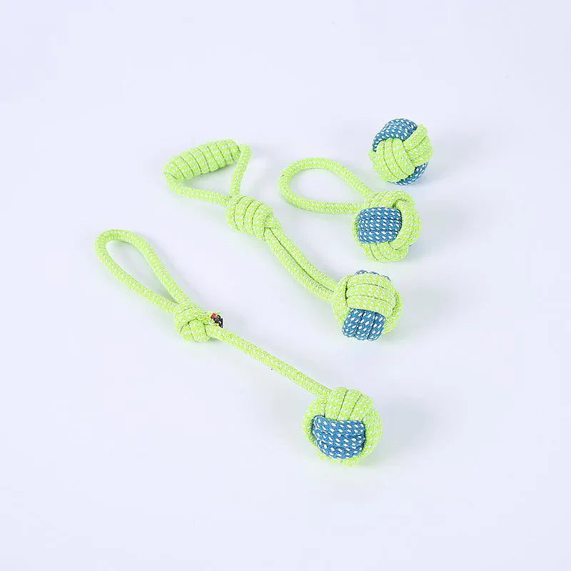 Cotton Rope & Ball Dog Toy