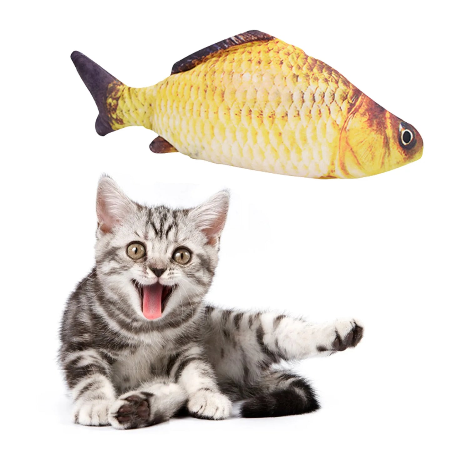 Interactive Floppy Fish Chewy Cat Toy