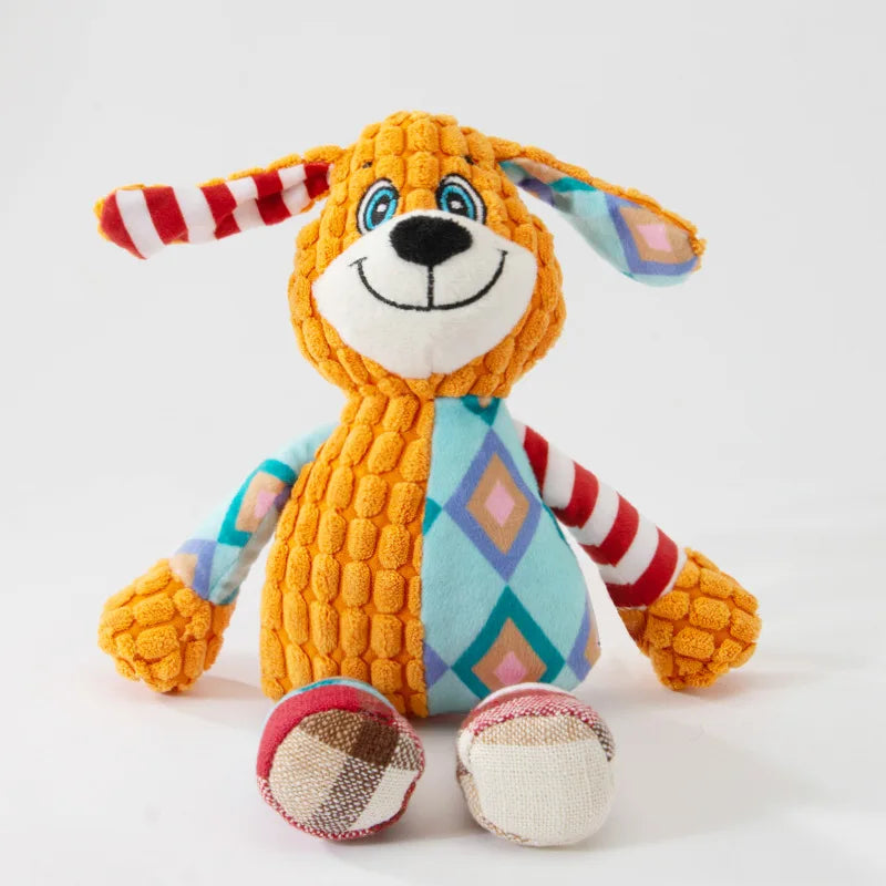 Plush Toy Bite Resistant Interactive Squeaky Pet Toy
