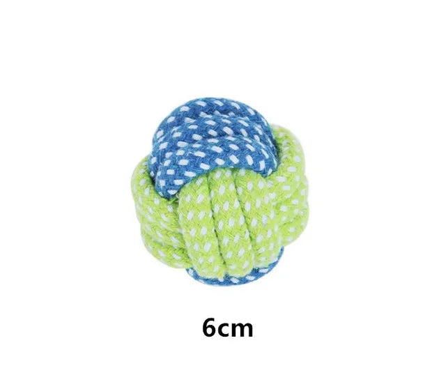 Cotton Rope & Ball Dog Toy