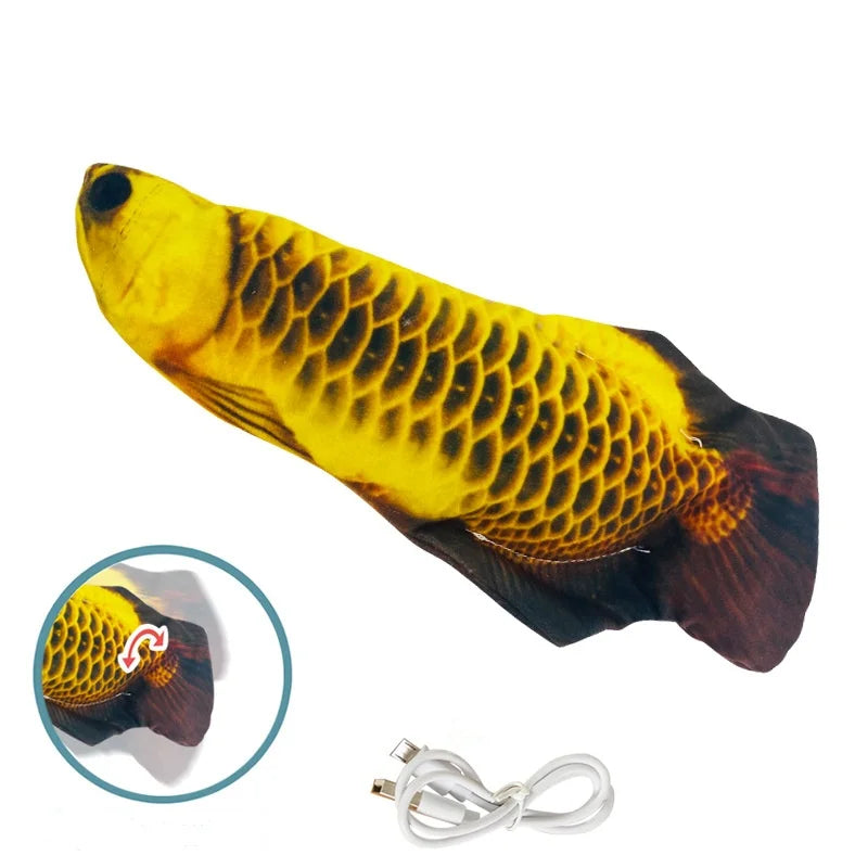 Interactive Floppy Fish Chewy Cat Toy