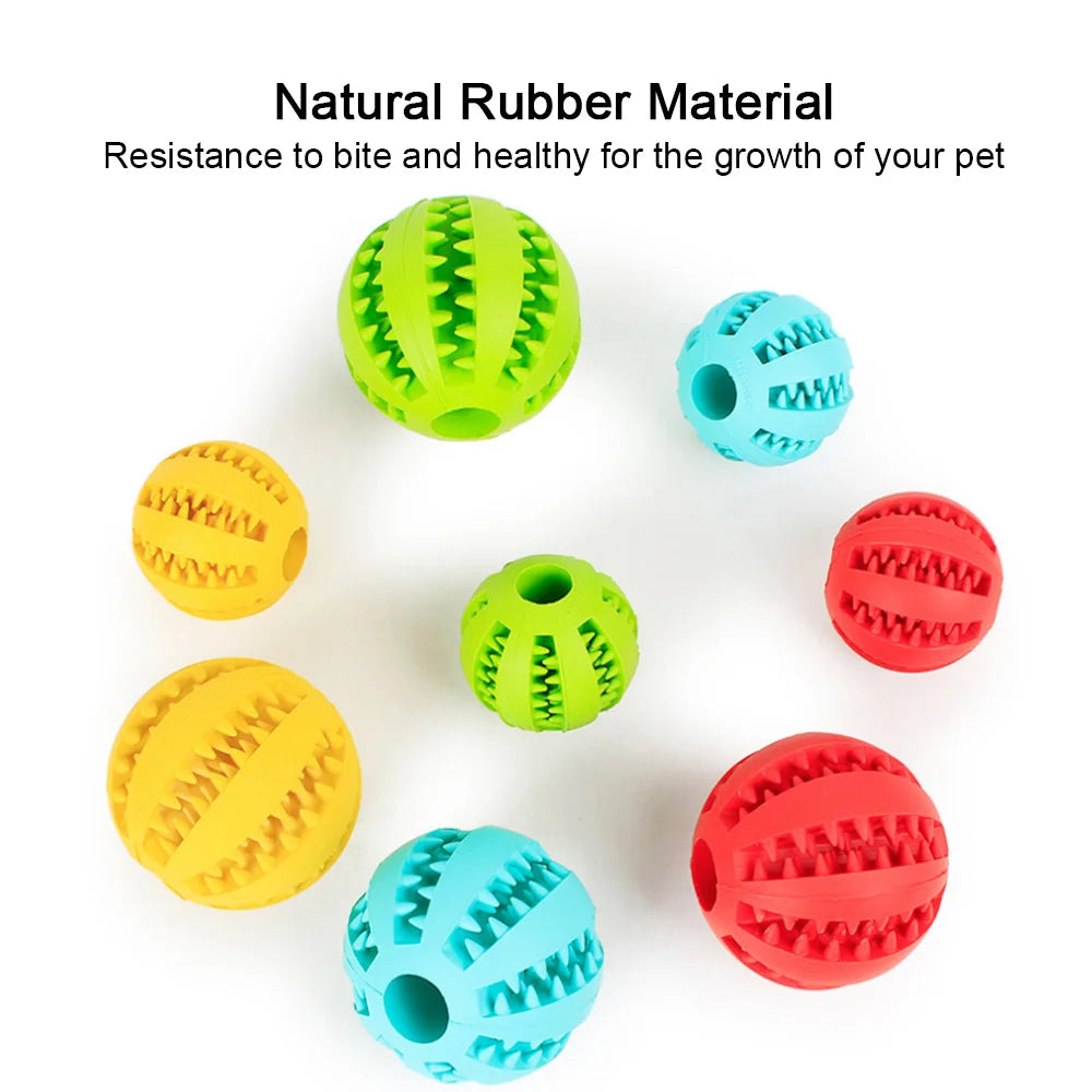 Interactive Dog Food Ball Pet Toy Chewing & Teeth Cleaning