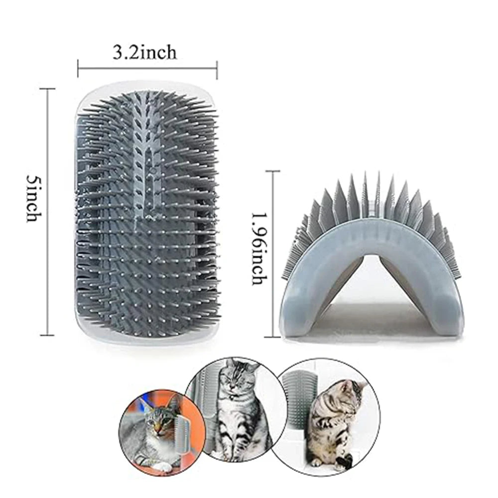 Cat Corner Wall Attachment Groomer & Scratcher