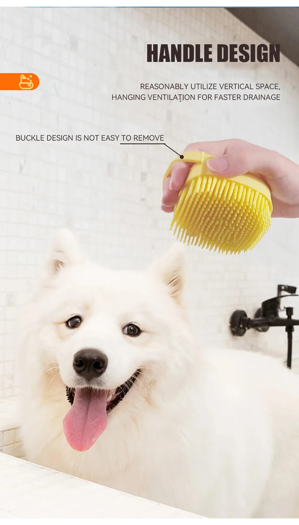 Soapy Handheld Dog & Cat Groomer & Washer