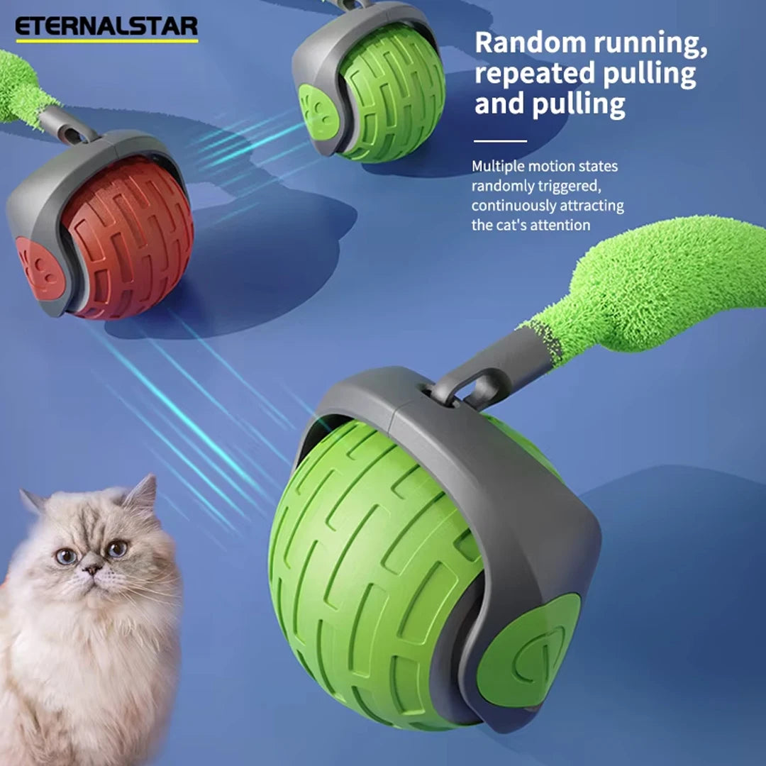 Smart Pet Toy Ball Electric Interactive Game Automatic Jumping Rechargeable Moving Ball