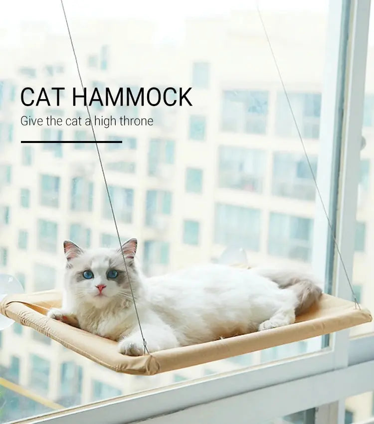 Foldable Cat Window Perch Hammock Bed