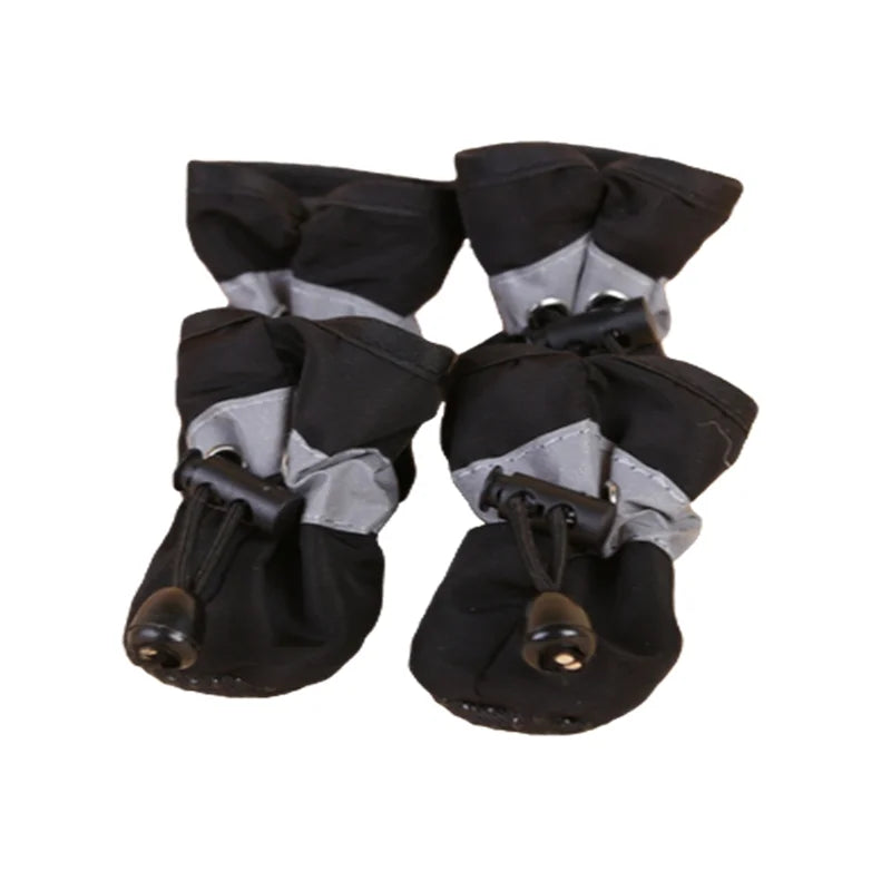 4pcs/set Waterproof Pet Dog Shoes Pet Booties Paw Accessories