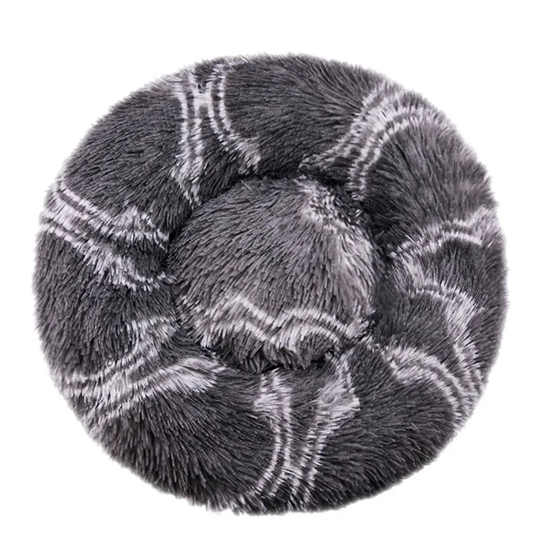 Round Warm Dog Bed Washable