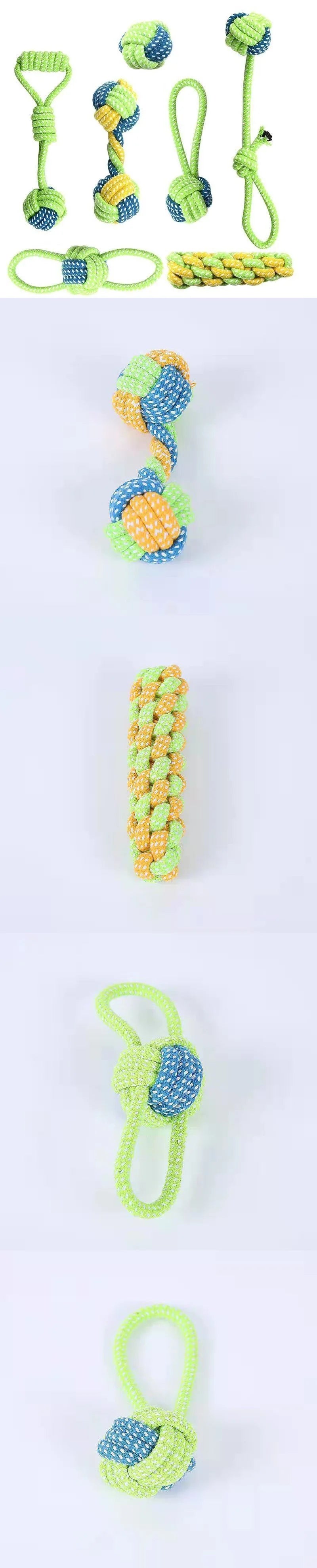Cotton Rope & Ball Dog Toy