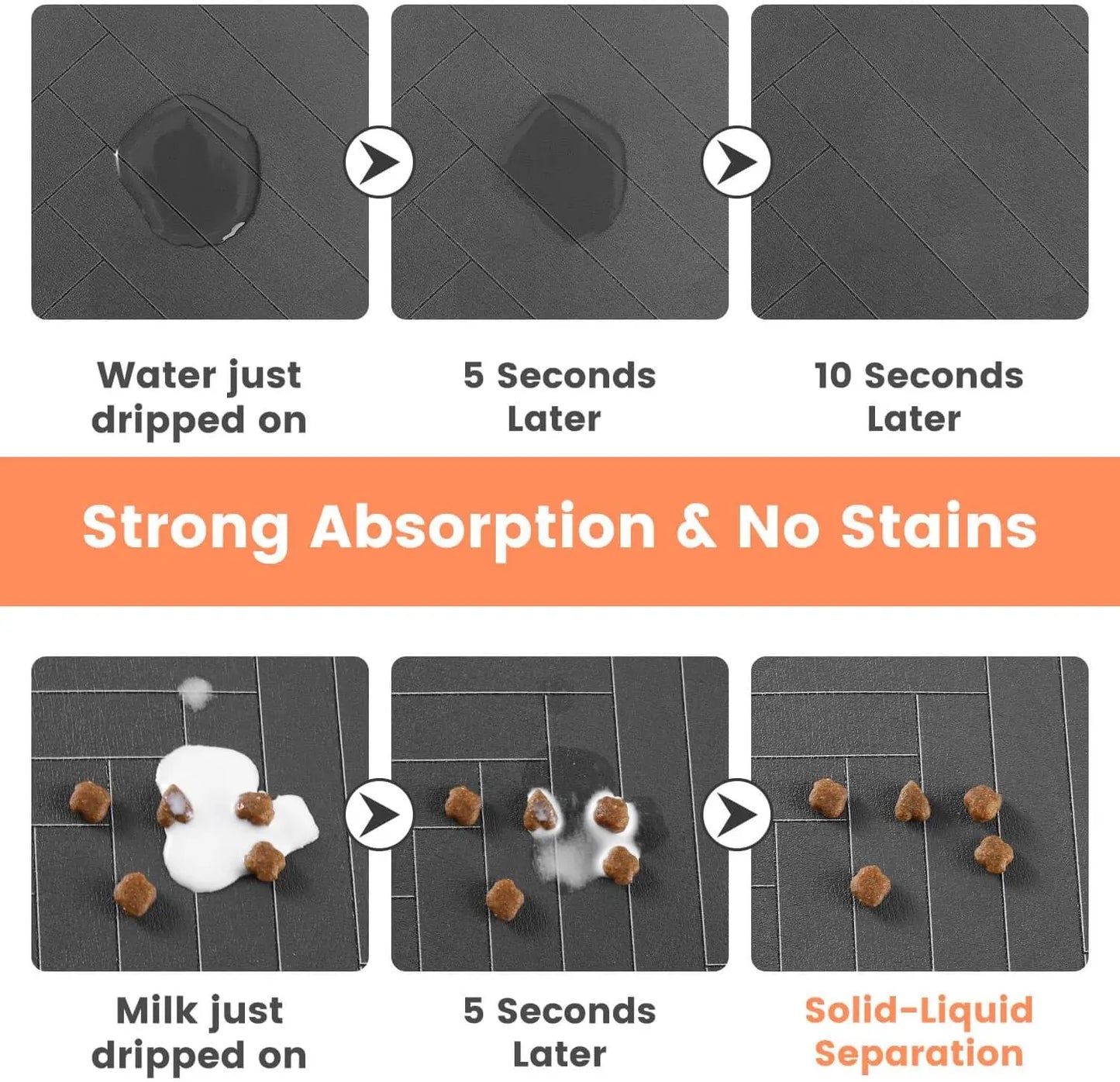 Waterproof Rubber Absorbent Pet Feeding Mat
