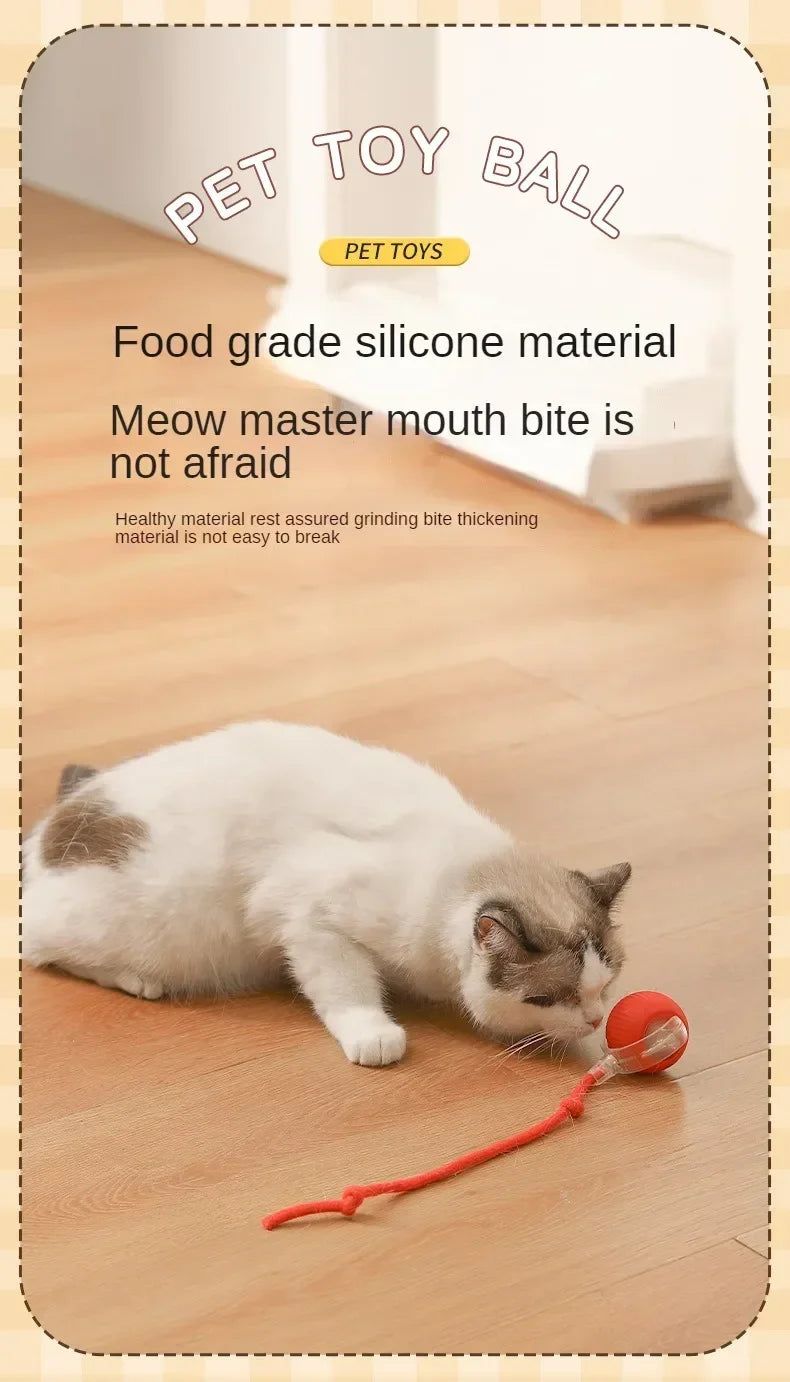 Interactive Automatic Rolling Cat Toy Ball