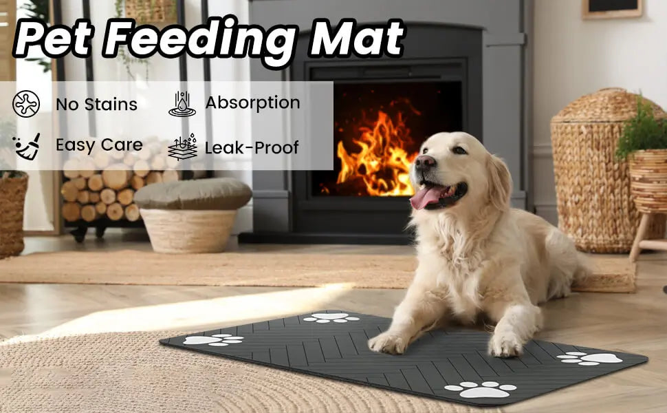 Waterproof Rubber Absorbent Pet Feeding Mat