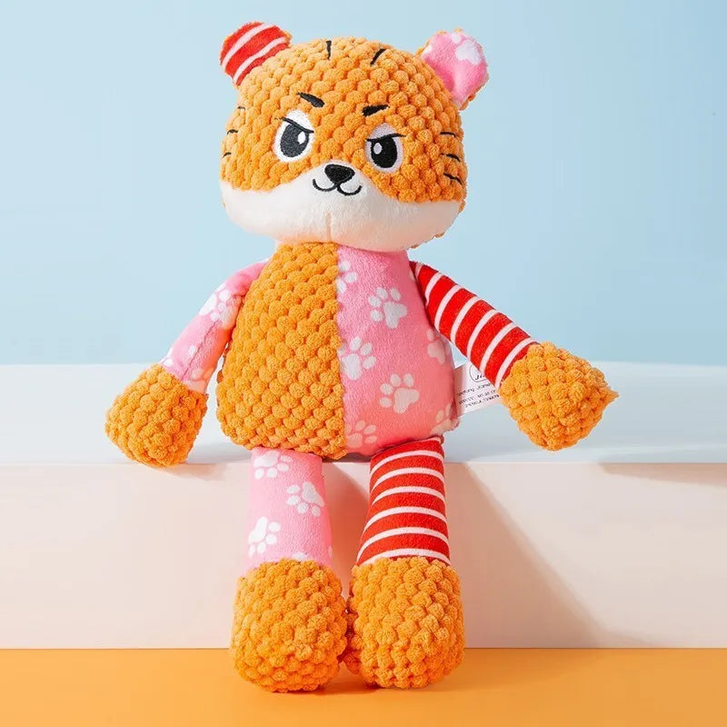 Plush Toy Bite Resistant Interactive Squeaky Pet Toy