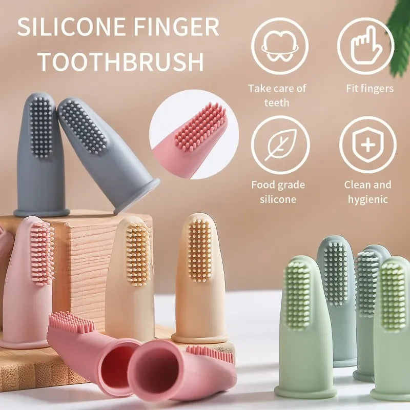 Soft Silicone Dog Cleaning Finger Toothbrush