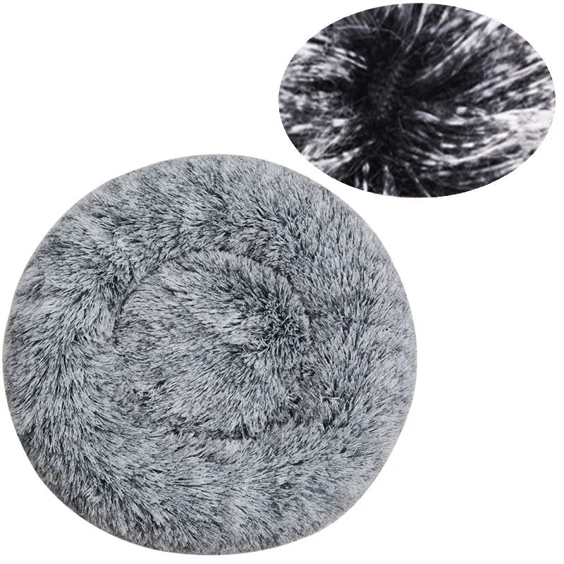 Round Warm Dog Bed Washable