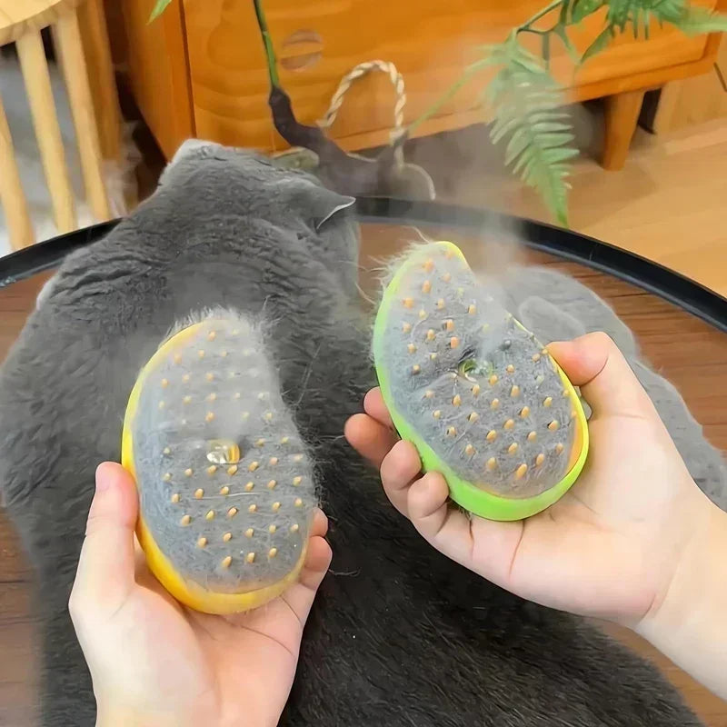 3 in 1 Electric Massage Spray Cat Hair Removal Brush