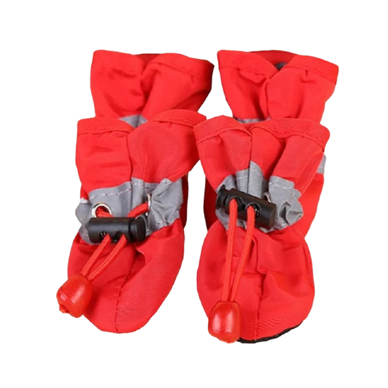 4pcs/set Waterproof Pet Dog Shoes Pet Booties Paw Accessories