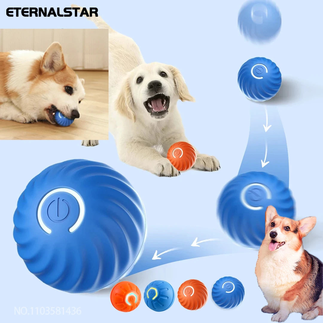 Smart Pet Toy Ball Electric Interactive Game Automatic Jumping Rechargeable Moving Ball