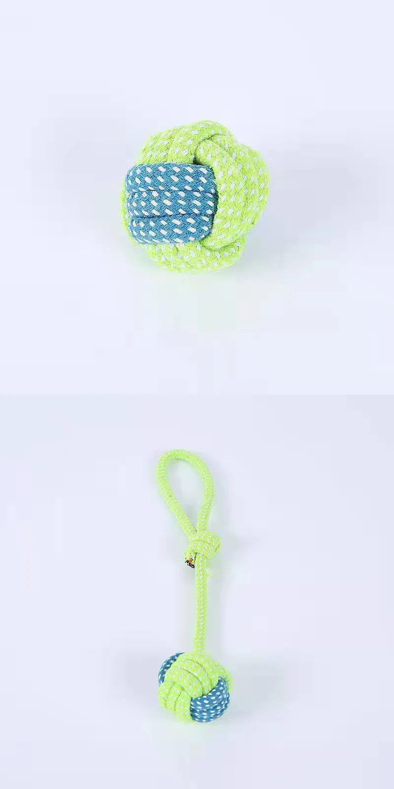 Cotton Rope & Ball Dog Toy